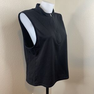 Vtg Patagonia Regulator Vest Polartec Black Half 1/2 Zip Made USA Women’s? Sz M